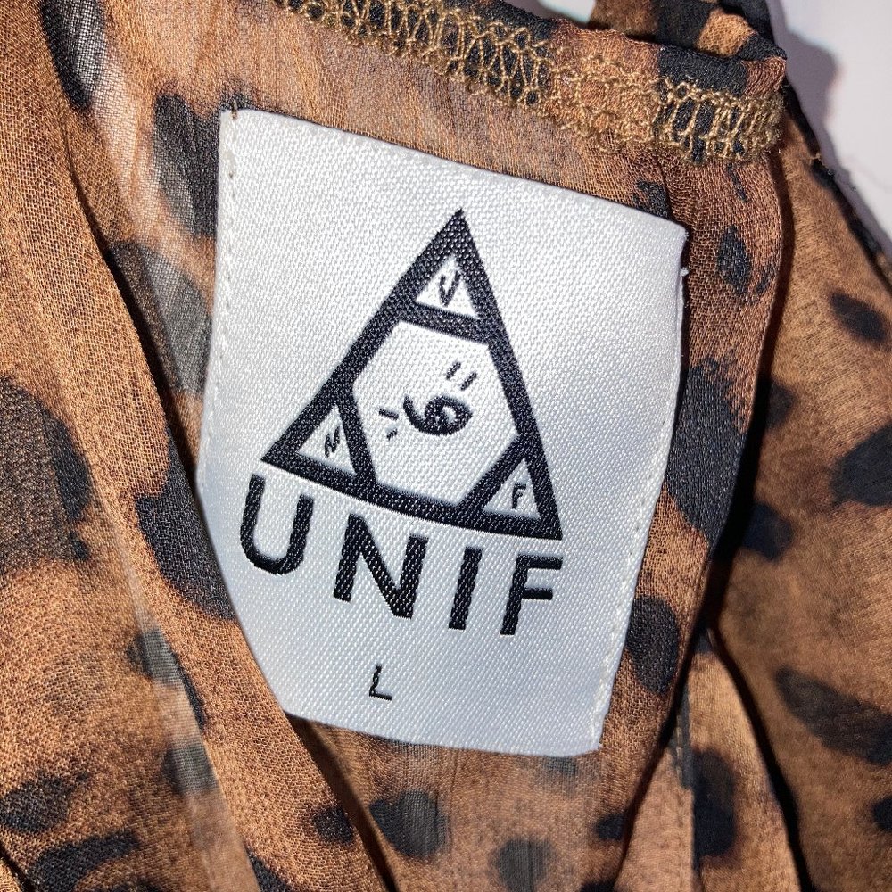 Unif WAVE Leopard Print Asymmetrical Tank Top - Picture 8 of 8